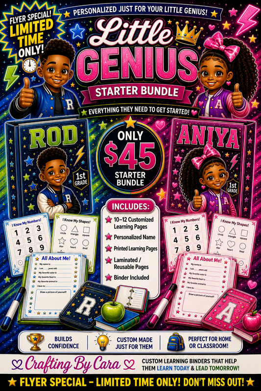 Little Genius- Start Learning Binder Bundle